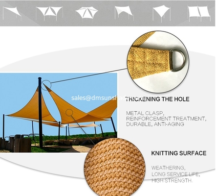 Polyester Sun Shade Sail Waterproof Shade Sails Outdoor Sun Shade