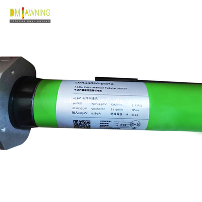 CE UL TUV  Retractable Awning Hardware Tubular Awning Motor