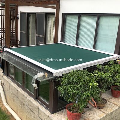 室外 引き取り可能なガラス屋根 天窓 日陰カーテン,UVブロック 熱隔離された保育園のブラインド,ガラスルームのための防水日陰カバー 庭園 テラス 屋根棚 シェーディング